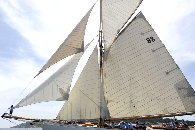 Dames de Saint-Tropez, gréement aurique, yachting classique.com, yachting classique