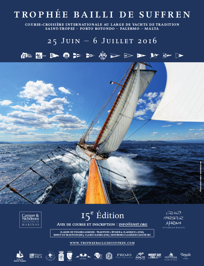 Trophée Bailli de Sufrren, course croisière, 2016, yachts de traditions, yachting classique, www.yachtingclassique.com