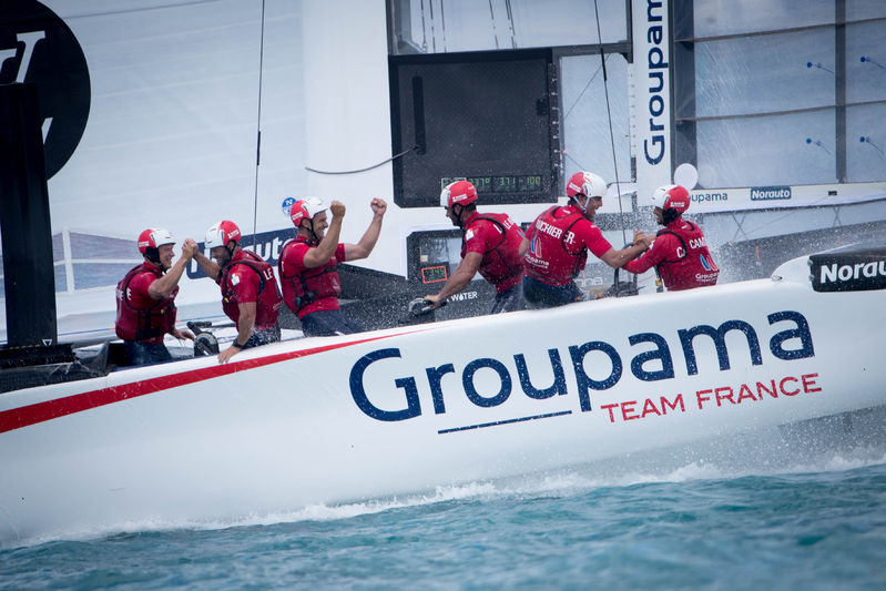 Groupama Team France, victoire Bermudes, america's cup, yachting classique, www.yachtingclassique.com