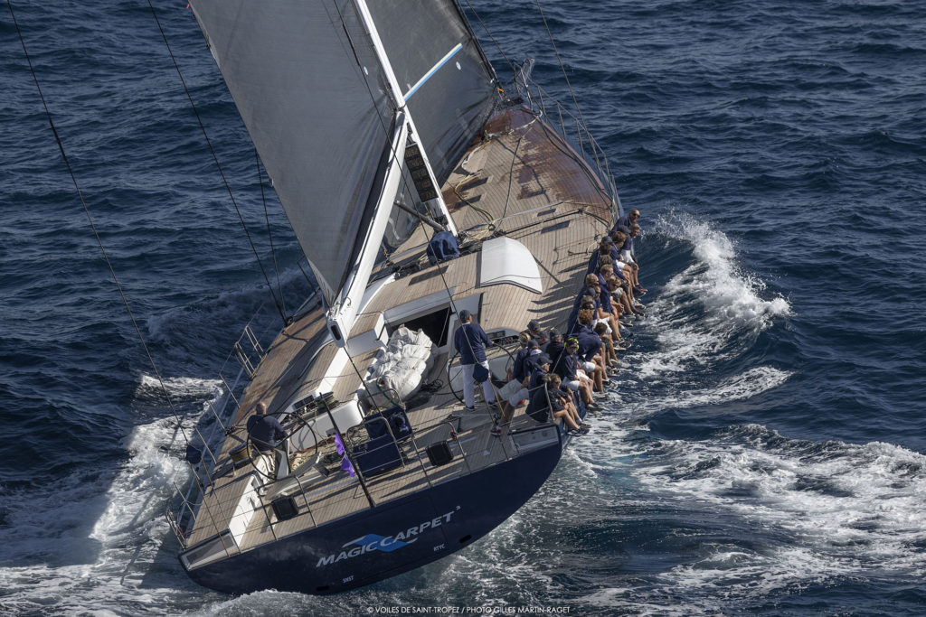Magic Carpet3, voilier Wally, yachting classique Voiles de Saint Tropez 2018