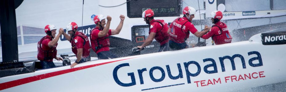 Groupama Team France, victoire Bermudes, america's cup, yachting classique, www.yachtingclassique.com