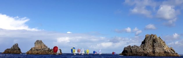 Coesaire sous spi, national Corsaire 2018, yachting Classique